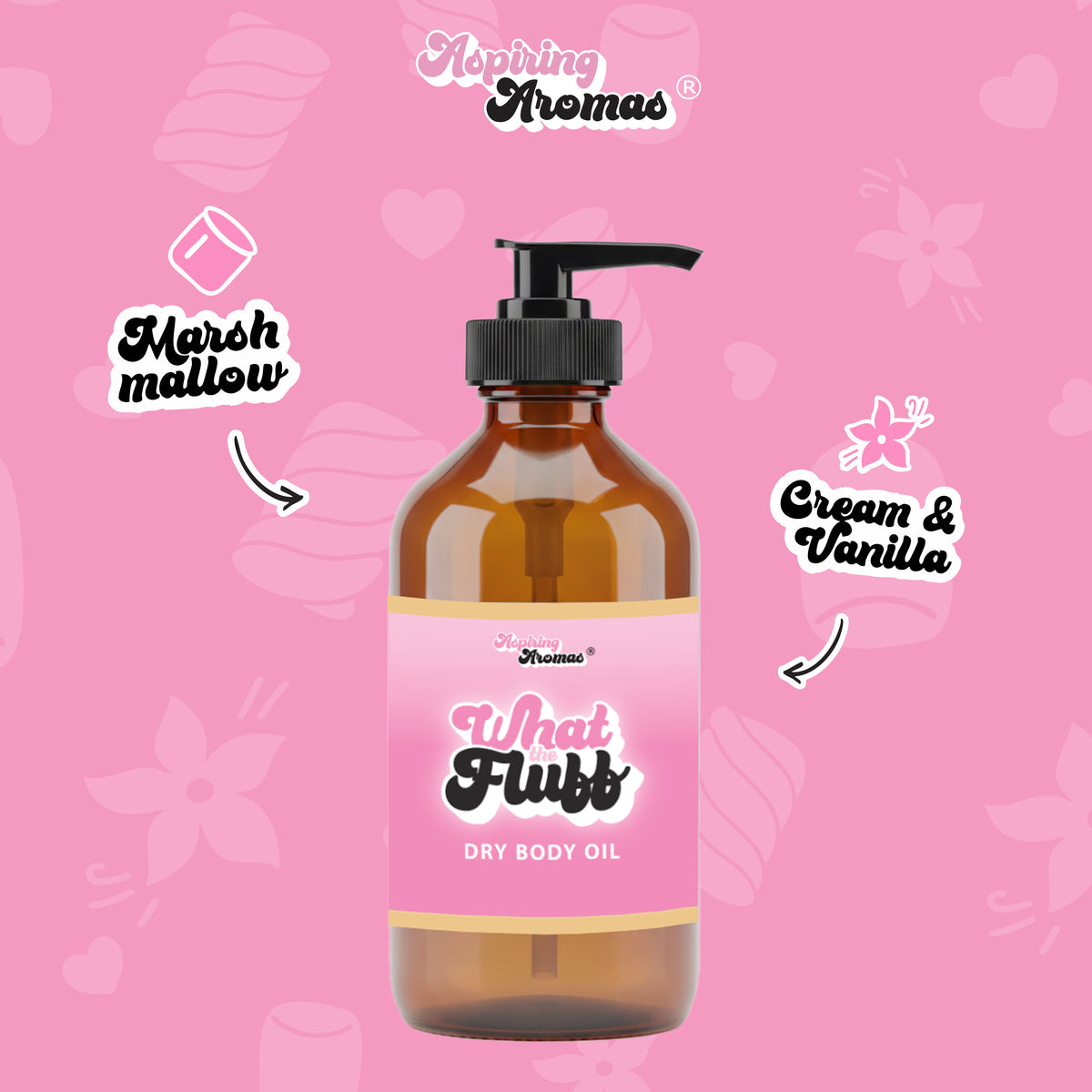 Pre-Orders What The Fluff DRY BODY OIL (Preorders will begin processing and shipping between July 13th and July 30th, with all orders expected to be shipped by July 30th or sooner.)