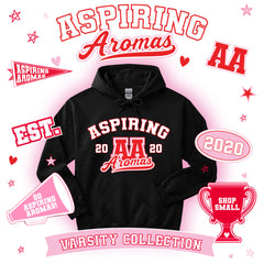 AA Varsity Hoodies- Red and Pink