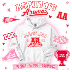 AA Varsity Hoodies- Red and Pink
